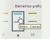 seleccionando colores en un web de cliCportal